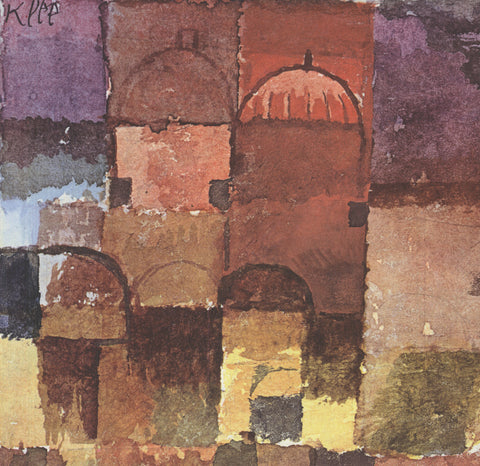 PAUL KLEE Red and White Domes, 1990