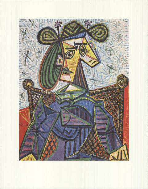PABLO PICASSO Woman Sitting in an Armchair, 1990