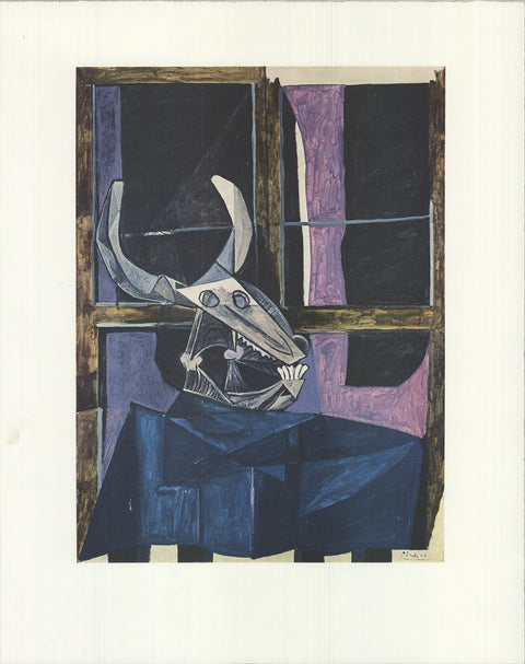PABLO PICASSO Still Life with Ox Skull, 1990