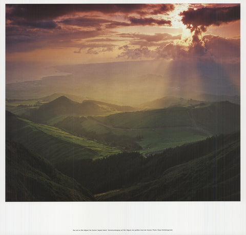 KLAUS SCHIDNIOGROTZKI Sunset of Sao Miguel, the Azores' Largest Island, 2009