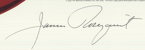 JAMES ROSENQUIST Space Dust, 1990 - Signed