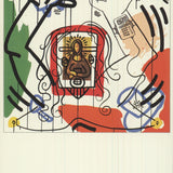 KEITH HARING Silkscreen VIII from Apocalypse, 1988