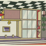 ROY LICHTENSTEIN Interior with Built-In-Bar, 1992