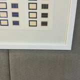 AFTER DONALD JUDD Framed Gallery Card, “Series of Ten Woodcuts,” (Donald Judd Exhibition), 1988