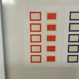 AFTER DONALD JUDD Framed Gallery Card, “Series of Ten Woodcuts,” (Donald Judd Exhibition), 1988