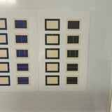 AFTER DONALD JUDD Framed Gallery Card, “Series of Ten Woodcuts,” (Donald Judd Exhibition), 1988