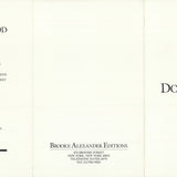 AFTER DONALD JUDD Framed Gallery Card, “Series of Ten Woodcuts,” (Donald Judd Exhibition), 1988