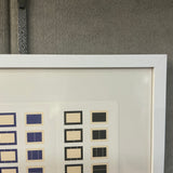 AFTER DONALD JUDD Framed Gallery Card, “Series of Ten Woodcuts,” (Donald Judd Exhibition), 1988