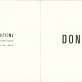 AFTER DONALD JUDD Framed Invitation Card (Donald Judd: The Last Editions), 1994