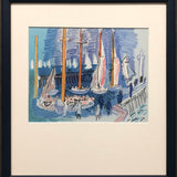 RAOUL DUFY Regates a Honfleur, 1965