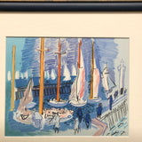 RAOUL DUFY Regates a Honfleur, 1965