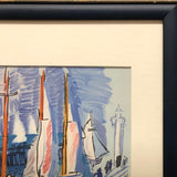 RAOUL DUFY Regates a Honfleur, 1965