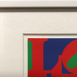 ROBERT INDIANA Love Red, Blue, Green, 1993