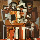 PABLO PICASSO Les trois musiciens, 1971