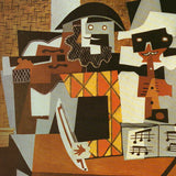 PABLO PICASSO Les trois musiciens, 1971