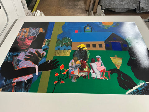 ROMARE BEARDEN School Bell Time, 1994