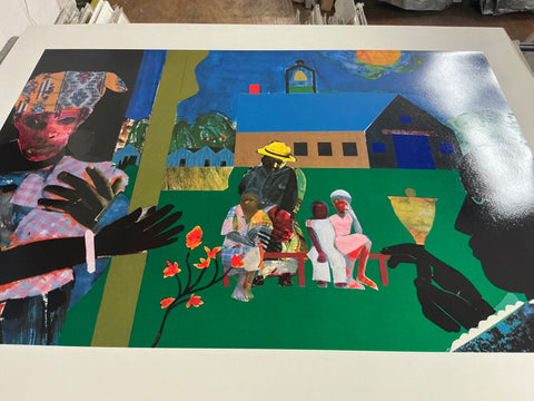 ROMARE BEARDEN School Bell Time, 1994