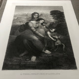 LEONARDO DA VINCI La Vierge, l'Enfant Jesus et St. Anne, 1985