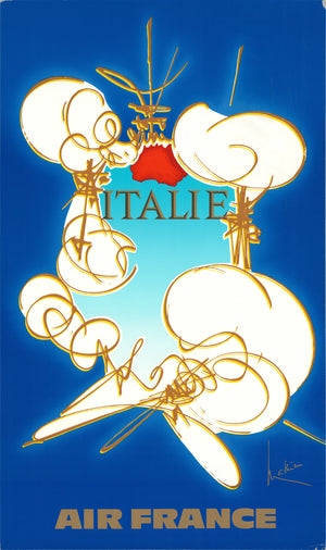 GEORGES MATHIEU Air France: Italie, 1971