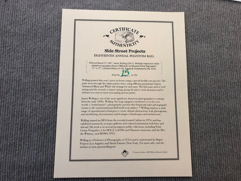 JAMES WELLING Ellwood Beach 25, 2011 - Signed