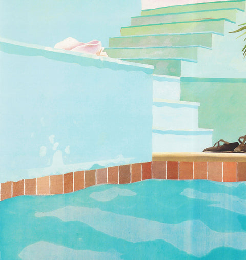 DAVID HOCKNEY Pool and Steps, 2021