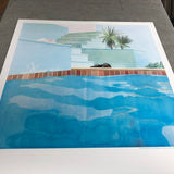 DAVID HOCKNEY Pool and Steps, 2021