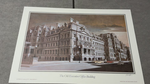 RICHARD HAAS The Old Executive Office Building, 1985 - Signed