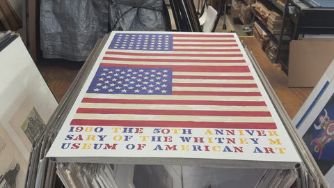 JASPER JOHNS The 50th Anniversary of the Whitney Museum of American Art (Double Flag), 1979