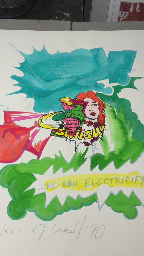 JOHN MATOS AKA CRASH The Raw Electricity, 1990 - Signed