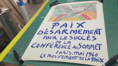 PABLO PICASSO Paix Disarmement-Peace, 1960