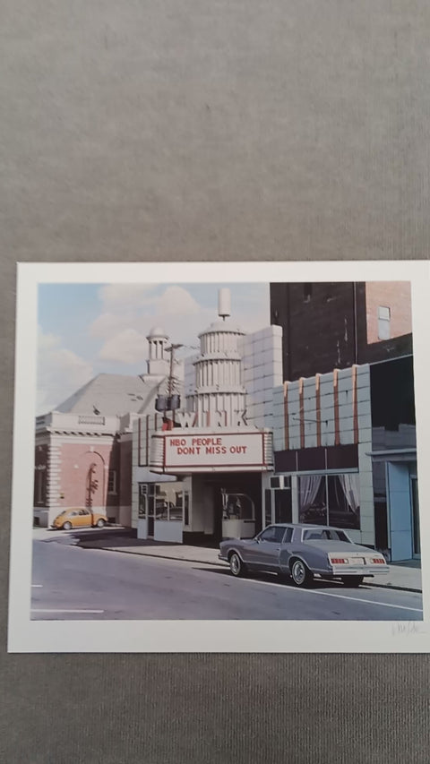 DAVIS CONE The Wink Theater/Playhouse, 1975 - Signed