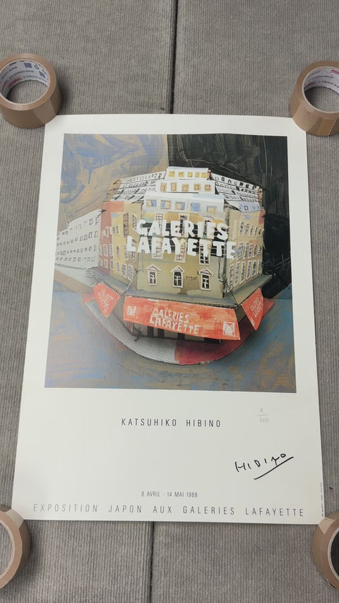 KATSUHIKO HIBINO Galerie Lafayette, 1988 - Signed