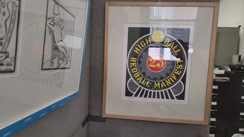 ROBERT INDIANA Highball on the Redball Manifest, 1997 - Signed