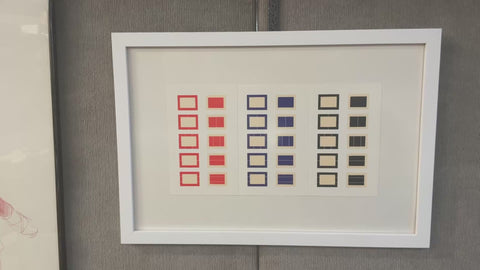 DONALD JUDD Series of Ten Woodcuts in Three Color States, 1988