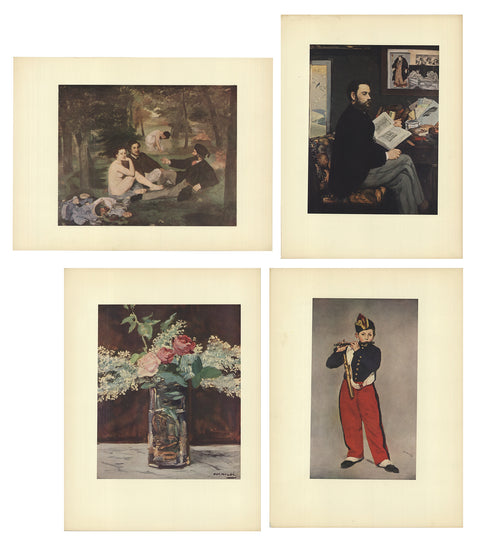 Bundle- 3 Assorted Edouard Manet Classics II Offset Lithographs