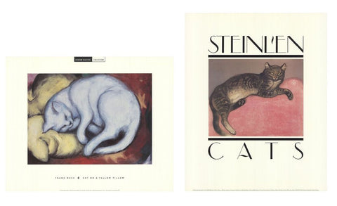 Bundle- 4 Assorted Theophile Alexandre Steinlen Vintage Cat Posters