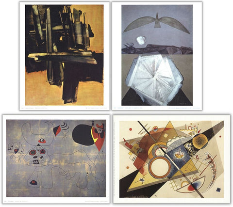 Bundle- 4 Assorted Surrealist Mini Posters