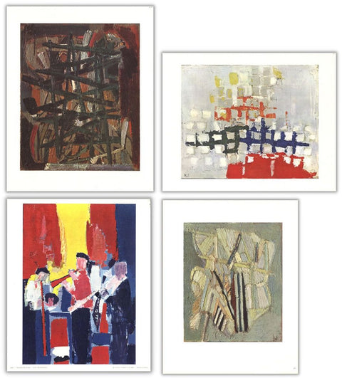 Bundle- 4 Assorted Nicolas De Stael Mini Posters