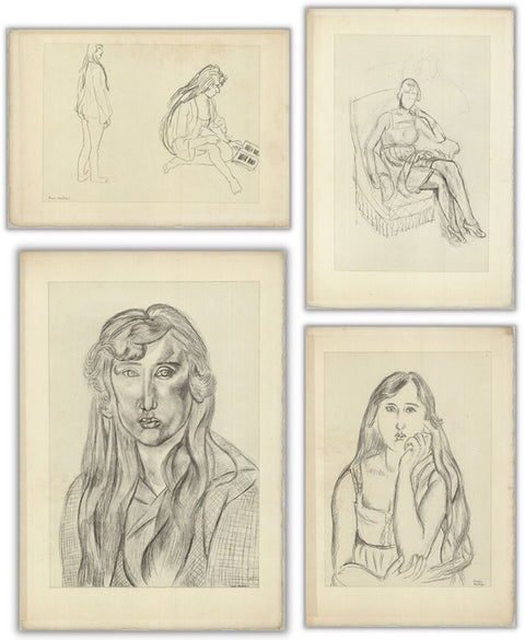 Bundle- 4 Assorted Henri Matisse Studies Lithographs