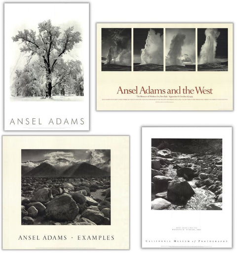 Bundle- 4 Assorted Ansel Adams Nature Posters