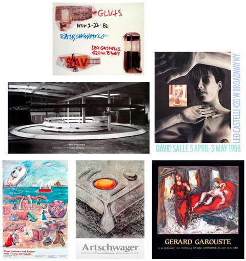 Bundle- 6 Assorted Various Artists Leo Castelli Exhibition Collector Posters