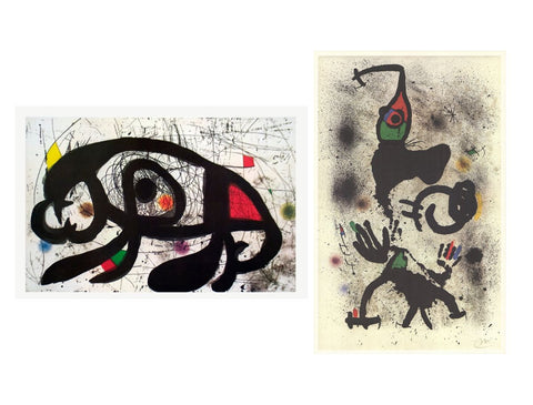 Bundle- 2 Assorted Joan Miro Posters