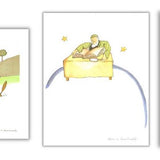Bundle- 3 Assorted Antoine de Saint Exupery Little Prince Lithographs