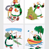 Bundle- 4 Assorted Joseph Pinchon Becassine Posters