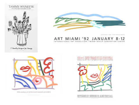 Bundle- 4 Assorted Tom Wesselmann Posters