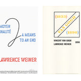 Bundle- 2 Assorted Lawrence Weiner Original Posters