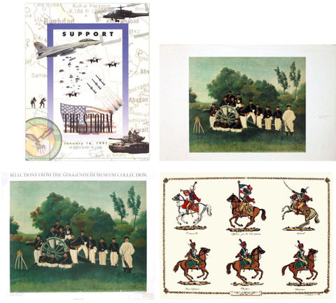 Bundle- 4 Assorted Artillery Posters