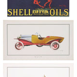 Bundle- 3 Assorted Vintage Car Rare Lithographs