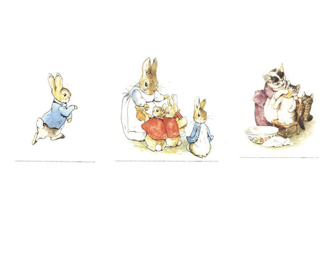 Bundle- 3 Assorted Beatrix Potter Posters