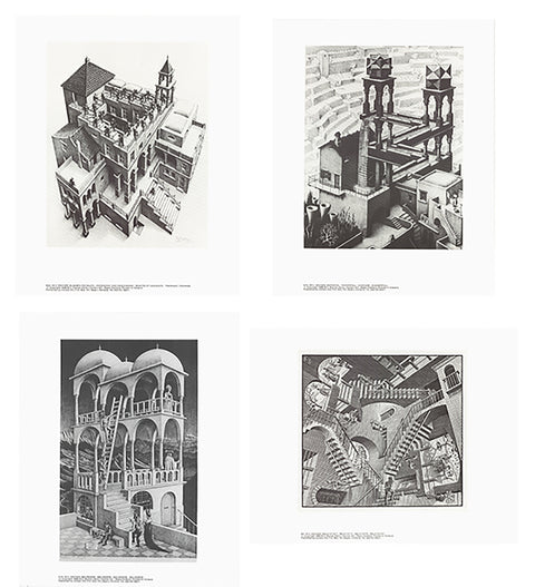 Bundle- 3 Assorted M.C. Escher Posters